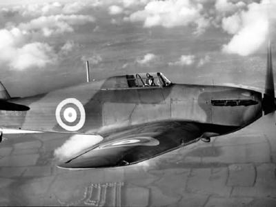 Early Hurricane Mk I on test