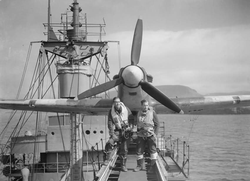 Sea Hurricane on board the SS EMPIRE TIDE