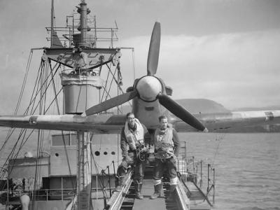 Sea Hurricane on board the SS EMPIRE TIDE