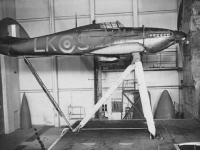 Hurricane LK-S wind tunnel 1942 RAE