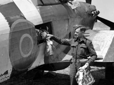 Hawker Hurricane Mk IIC of the Air Dispatch letter Service Squadron