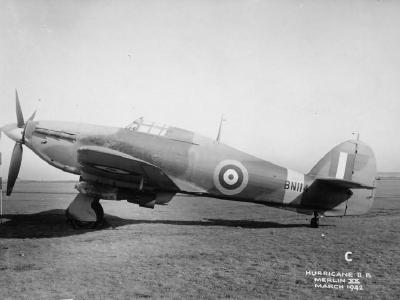 Hawker Hurricane Mk IIB with 500lb bombs