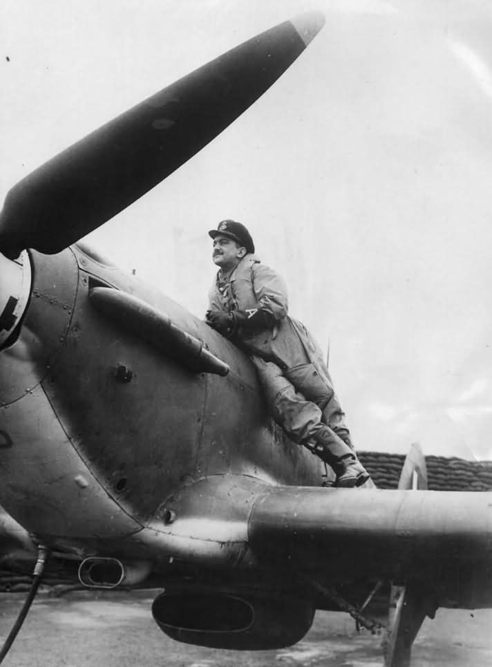 No 71 Eagle Squadron RAF Pilot Andrew Mamedoff on Hurricane 1941