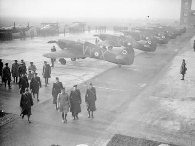 No 85 Squadron in France 1940 during the visit by King George VI