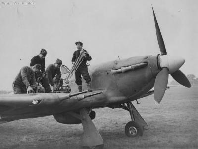 Hurricane II Being Loaded By RAF Armourers
