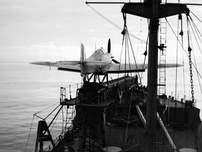 Catapult Hurricane on Merchant Ship MAC