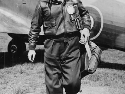 Col. Loren Hillsinger and Hurricane Mk I V6844
