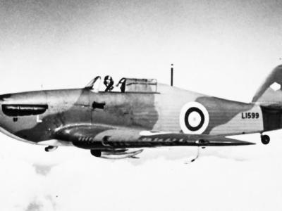 Hurricane Mk I L1599 in flight 1939