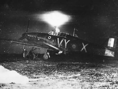 Black Hurricane Mk I coded VY-X, serial P3118