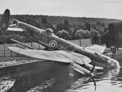Crashed Avro Lancaster