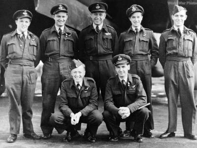 John Bernard Nicholls with crew