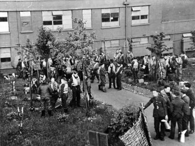 RAF bomber crews after briefing