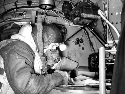 Lancaster 619 Sqn Navigator feb44 2
