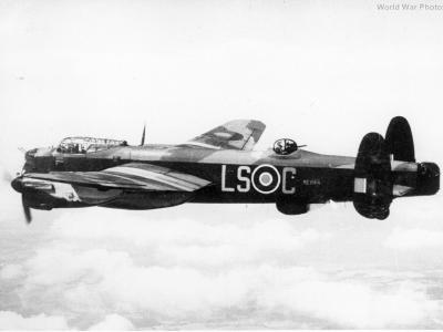 Lancaster in flight