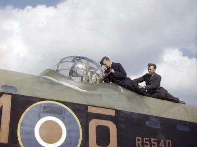 Lancaster bomber R5540 at Waddington