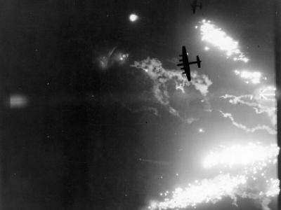 Lancasters bombarding Hanau