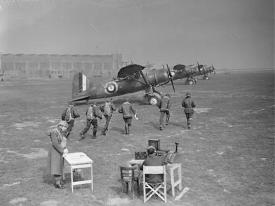 Lysanders Mk III of No. 400 Squaron RCAF at Odiham