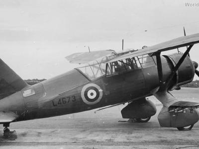 Lysander L4673 ventral gunner post