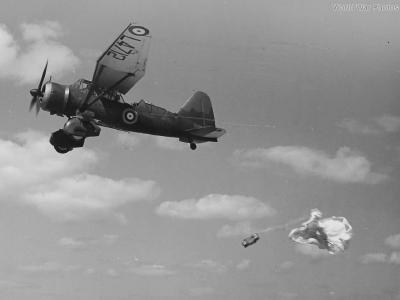Lysander L4712 Dropping Cannisters 1941