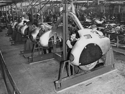 Westland Lysander Spats Under Construction