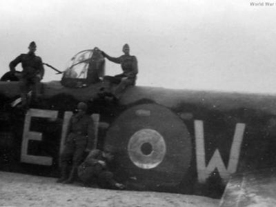 Avro Manchester L7380 EM-W of No. 207 Squadron RAF force-landed 5