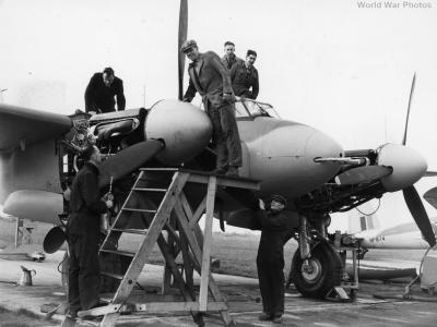 Mosquito undergoing engine tests