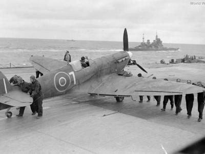 Supermarine Seafire II of No. 801 Squadron