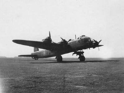 Short Stirling code 7T-P of No. 196 Squadron RAF