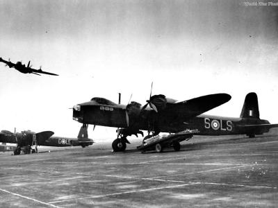 Stirlings LS-S. LS-G and LS-T of 15 Squadron RAF