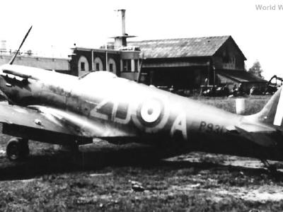 Captured Spitfire P9317 ZD-A 222 Sqn
