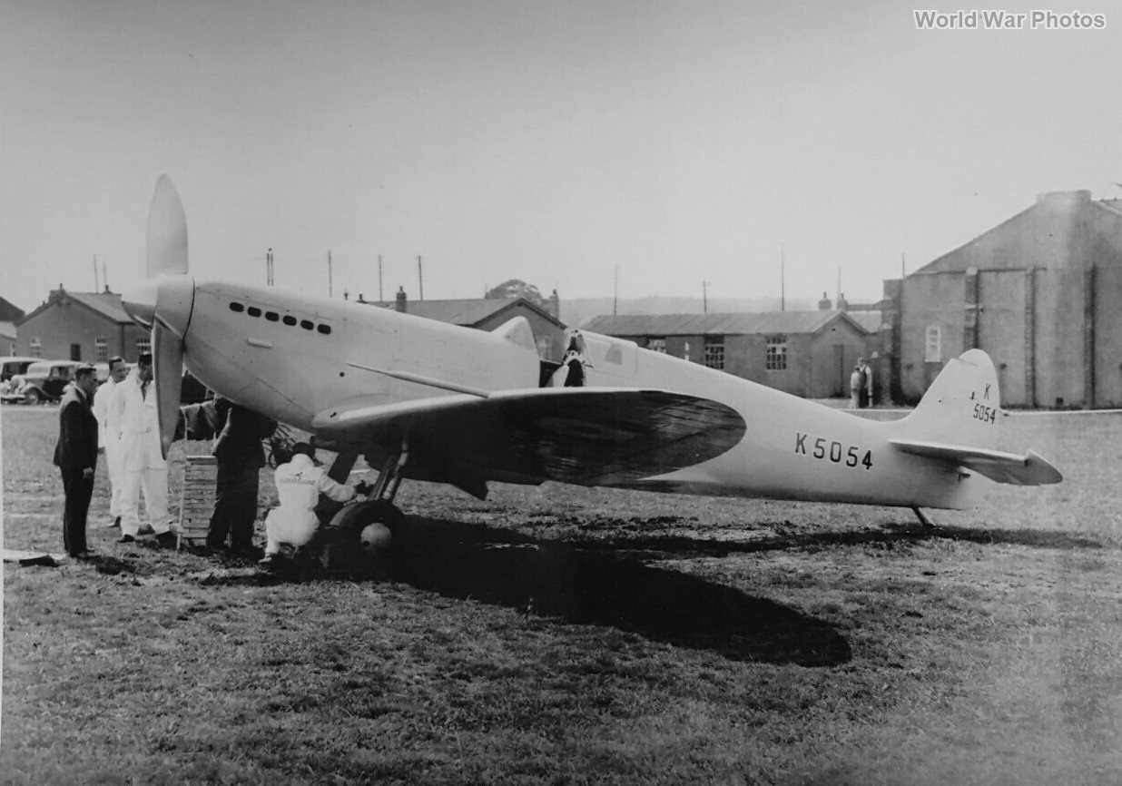 Prototype Spitfire K5054 at Eastleigh