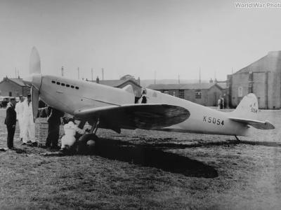 Prototype Spitfire K5054 at Eastleigh