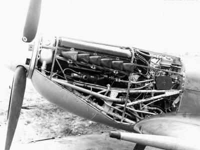 Rolls-Royce Merlin engine installed in a Spitfire