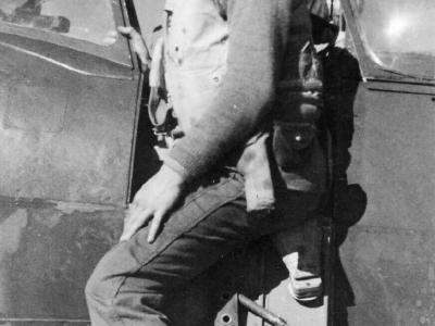 Spitfire FLt Clyde Simpson 67 Sqn RNZAF