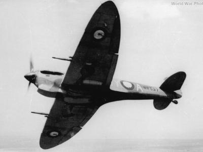 Spitfire VC BR537 in flight