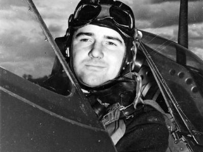 Spitfire pilot FLt L P Griffith