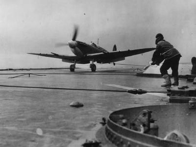 Batsman Guides Supermarine Seafire