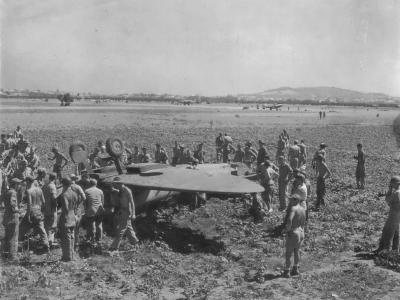 Crashed Supermarine Spitfire