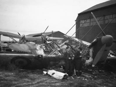 Destroyed Hurricane France 1940