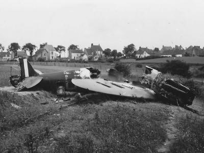 Destroyed Supermarine Spitfire Mk I 1940