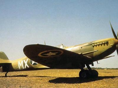 Spitfire Mk IX of the 307th FS, 31st FG in North Africa