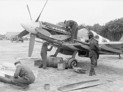 Spitfire Mk XIV of No 91 Squadron at West Malling