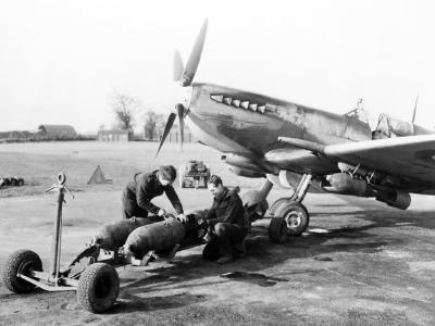 Spitfire XVI of No 603 Squadron RAF at Ludham March 1945