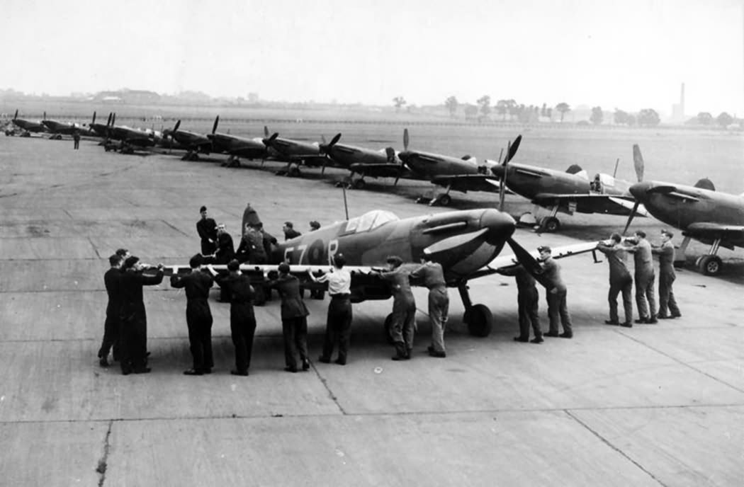 Spitfire Mk I of No 65 Squadron RAF at Hornchurch Summer 1939
