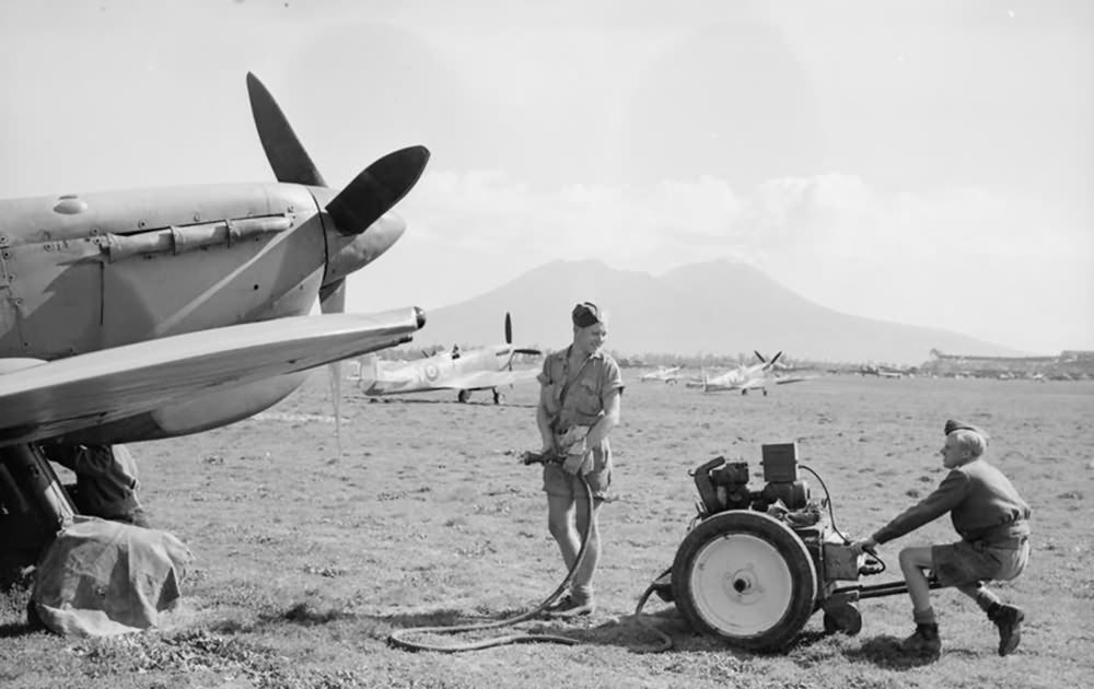 Spitfires Mk Vc of No 324 Wing RAF at Capodichino