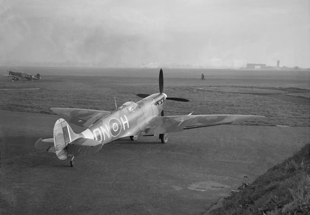 Spitfire Mk VI BR579 ON-H of No. 124 Squadron RAF at North Weald