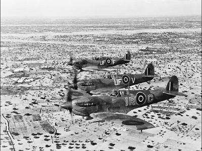 Spitfires Mk V of No. 601 Squadron RAF and IR-G