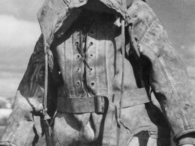 WAAF in waterproof suit