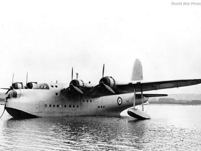 Short Sunderland on the River Medway