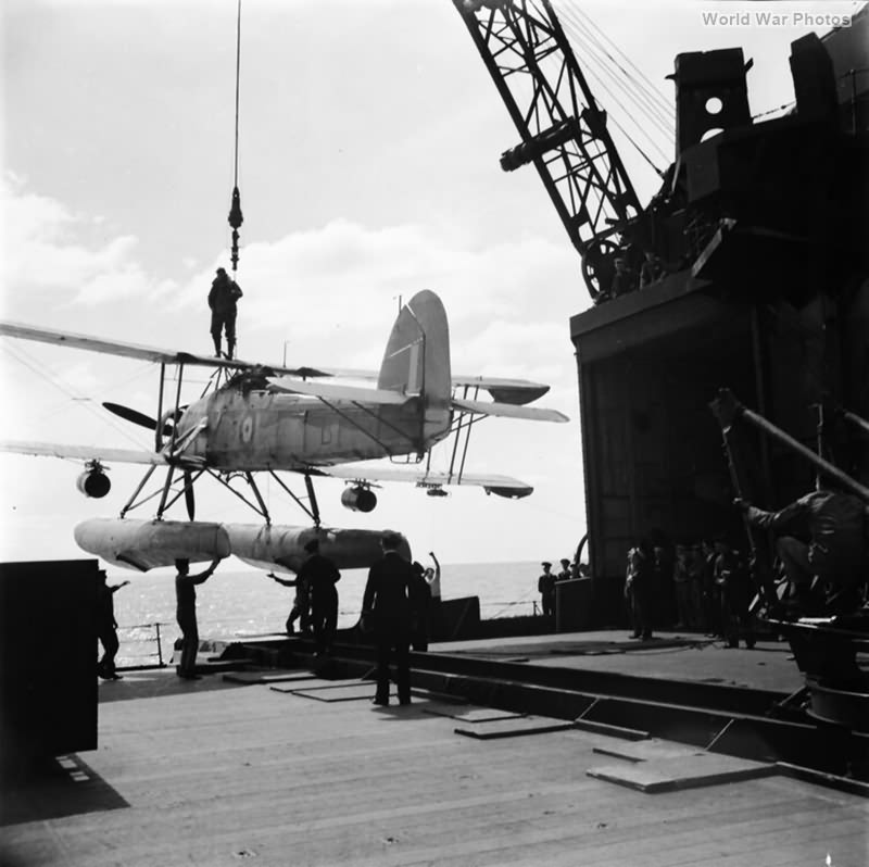 Fairey Swordfish floatplane from HMS Repulse | World War Photos